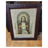 Vintage Framed Jesus Print