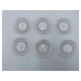 6pc Lalique Bourgueil Butter Pats Dishes