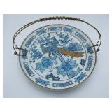 16:1 Goldimari Bird Plate w/ Handle