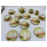 17:8 Noritake Hand Painted Tea Set w/ Cows