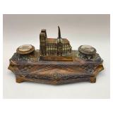 Bronze PARIS Theme Inkwell