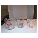 3 Glass Measuring Cups