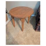Oval Oak End Table