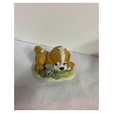 Lefton China Dog/Mouse Figurine