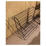 Black Wire Record Player Stand Plants