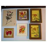 4:17 Embroidered Boho Hippie Vintage Artwork