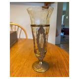 Made in England CARR Vasoline Glass Vase
