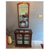 Hall Cabinet Display Table & Mirror