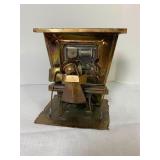 Bronzed Metal Piano Player Music Box