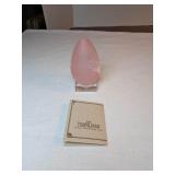 Pilgrim Glass Etched Glass Pink Glass Easter Egg