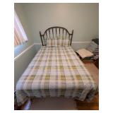 Blue Green Plaid Comforter Set - Full