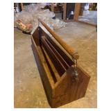 Handmade Open Trough Wooden Toolbox
