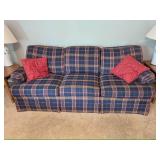 Flexsteel Plaid Couch