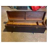 Old Wooden Handmade Toolbox 33"