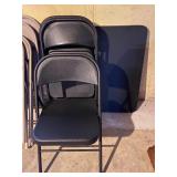 Black Card Table & 4 Chairs