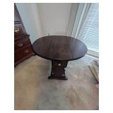 Vintage Dark Wood Drop Leaf Table