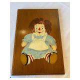 Hand Painted Raggedy Ann on Wood
