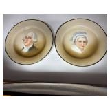George & Martha Washington Johnson Bros Plates