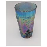 Blue/Purple Carnival Glass Drinking Glasses