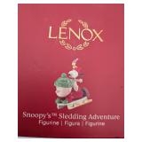 Lenox SNOOPY SLEDDING ADVENTURE Figurine