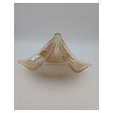 Murano Peach Glass Candy Dish