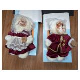 14:1 Raikes Wooden Bears Mr & Mrs Claus