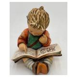 1981 Goebel Boy Reading Book Figurine
