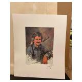 Lowell Davis Autographed Self Portrait Print