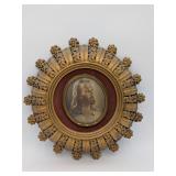 6:1 Gold Circle Framed Jesus Print