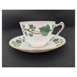 Staffordshire England Ivy Teacup & Saucer