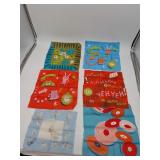 6 Retro Childrens Size Hankies Jeanne Miller