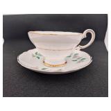 Vintage Crown Staffordshire Green Grapes Teacup