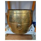 Large Vintage Brass Planter