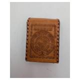 14A - Mexico Hand Tooled Leather Cigarette Case