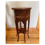 Inlay Octagon Tall Table Plant Stand