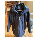Black Calvin Klein Ladies Parka Coat