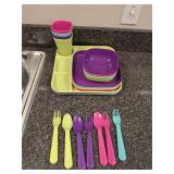 Kids Summer Plastic Dish Set