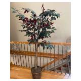 3 Vintage Faux Tree Plants