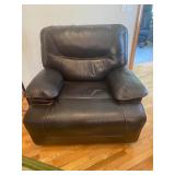 Black Leather Electric Recliner Chair
