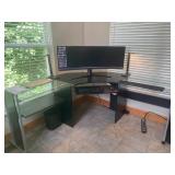 Large Glass Office Desk