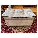 Parisian Fabric Storage Bench