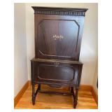 Antique Record Radio Cabinet