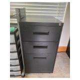 Small Black Filing Cabinet