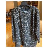 Nine West Faux Leopard Fur Coat - XL