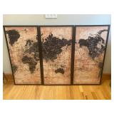 3 Foam Board MAP PRINT Panels