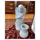 Isabel Bloom Concrete Angel & Vase