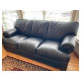 Black Leather Couch #1