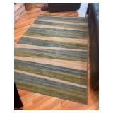 5 x 8 Blue & Green Area Rug