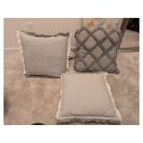 3 Large Throw Pillows