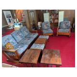 Vintage Country Cabin Living Room Set